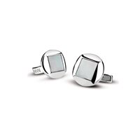Cufflinks Damiani Man Balance in Silver Madreperla 20054033 - 20054033